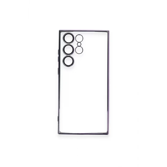 Newface Samsung Galaxy S24 Ultra Kılıf Razer Lensli Silikon - Siyah