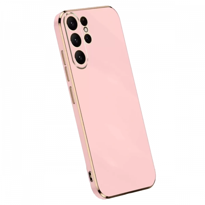 Newface Samsung Galaxy S24 Ultra Kılıf Volet Silikon - Pembe
