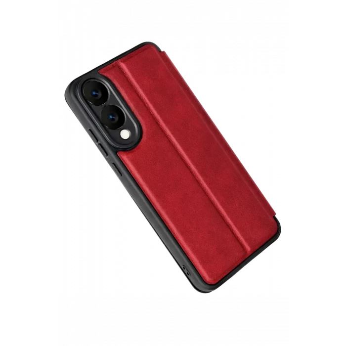 Newface Samsung Galaxy S25 Edge Flip Cover - Kırmızı