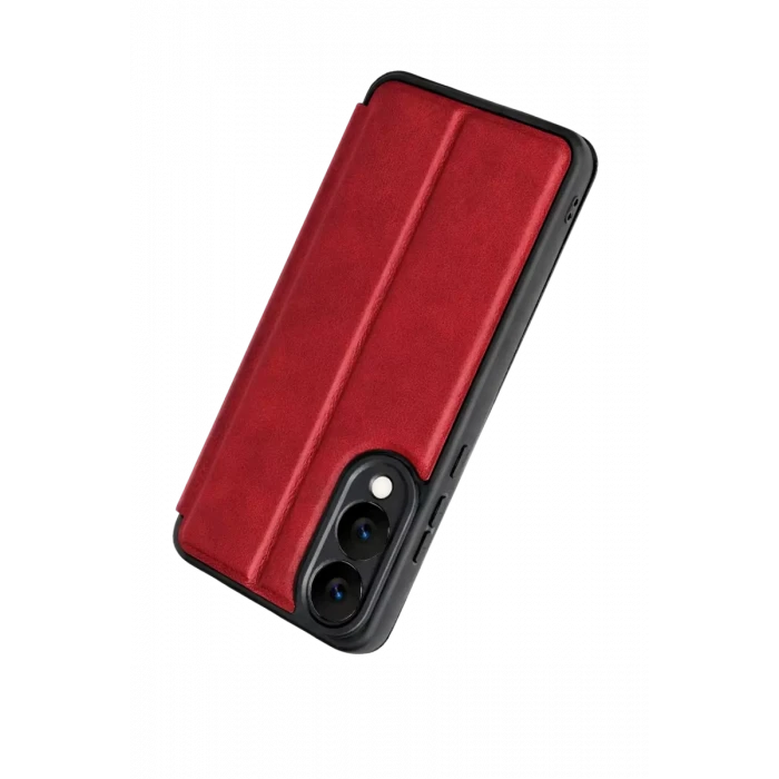 Newface Samsung Galaxy S25 Edge Flip Cover - Kırmızı
