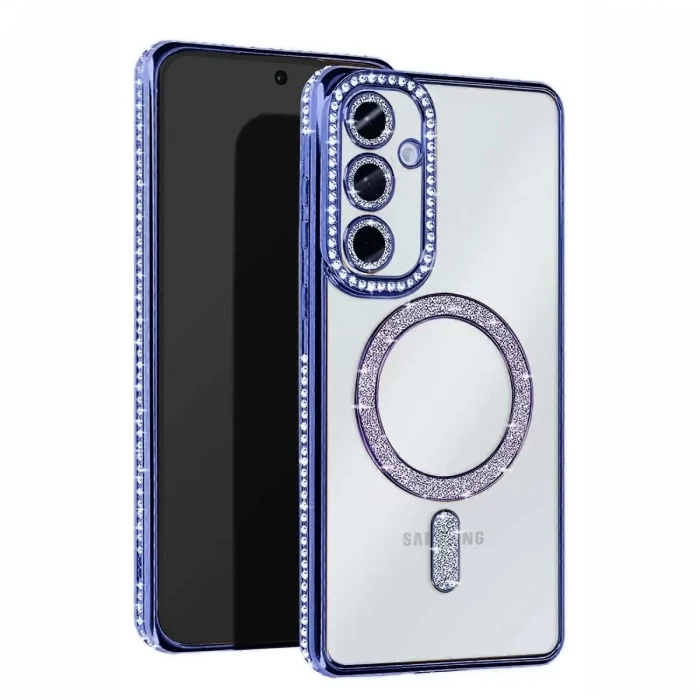 Newface Samsung Galaxy S25 Edge Joke Simli Magneticsafe Kılıf - Mavi