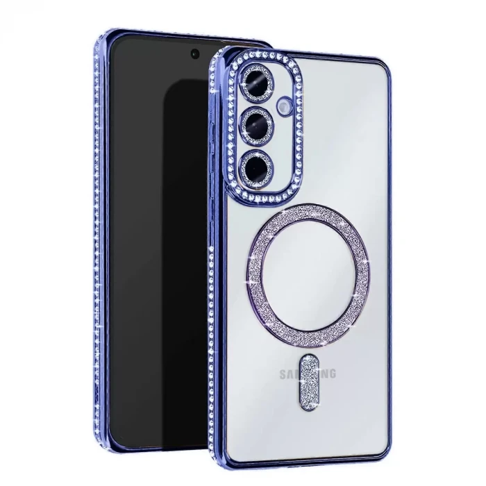 Newface Samsung Galaxy S25 Edge Joke Simli Magneticsafe Kılıf - Mavi