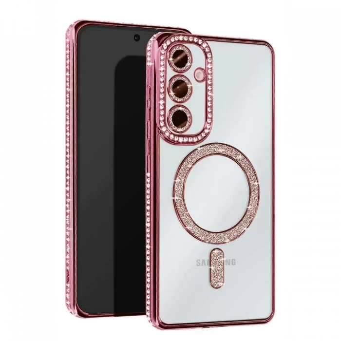 Newface Samsung Galaxy S25 Edge Joke Simli Magneticsafe Kılıf - Pembe