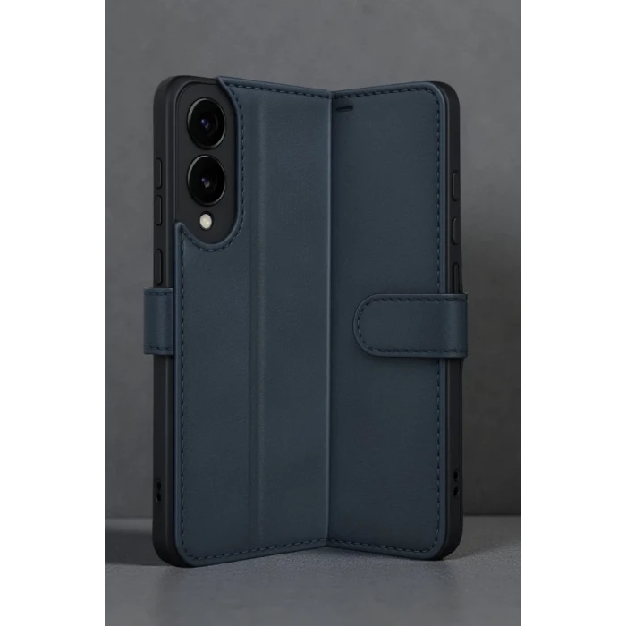 Newface Samsung Galaxy S25 Edge Trend S Plus Kapaklı Kılıf - Lacivert