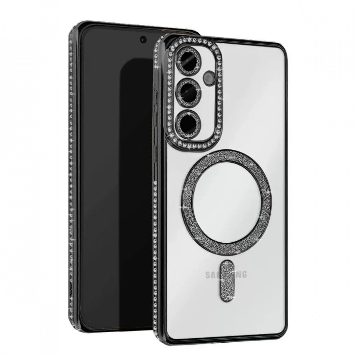 Newface Samsung Galaxy S25 FE Joke Simli Magneticsafe Kılıf - Siyah