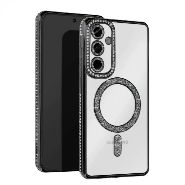 Newface Samsung Galaxy S25 FE Joke Simli Magneticsafe Kılıf - Siyah