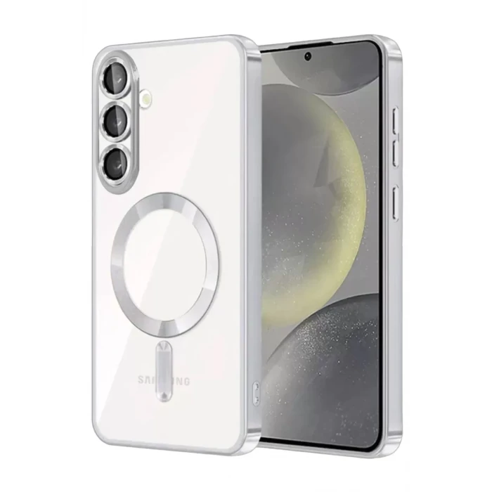 Newface Samsung Galaxy S25 FE Kross Magneticsafe Kapak - Gümüş