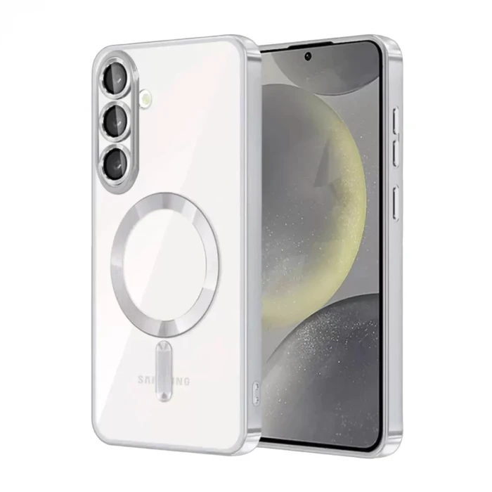 Newface Samsung Galaxy S25 FE Kross Magneticsafe Kapak - Gümüş