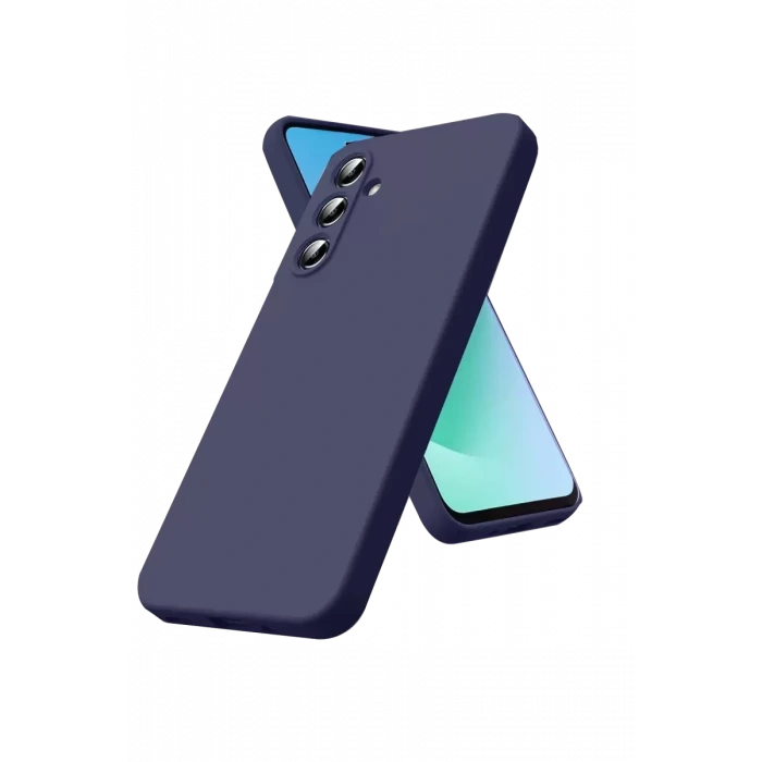 Newface Samsung Galaxy S25 FE Nano içi Kadife Silikon - Lacivert