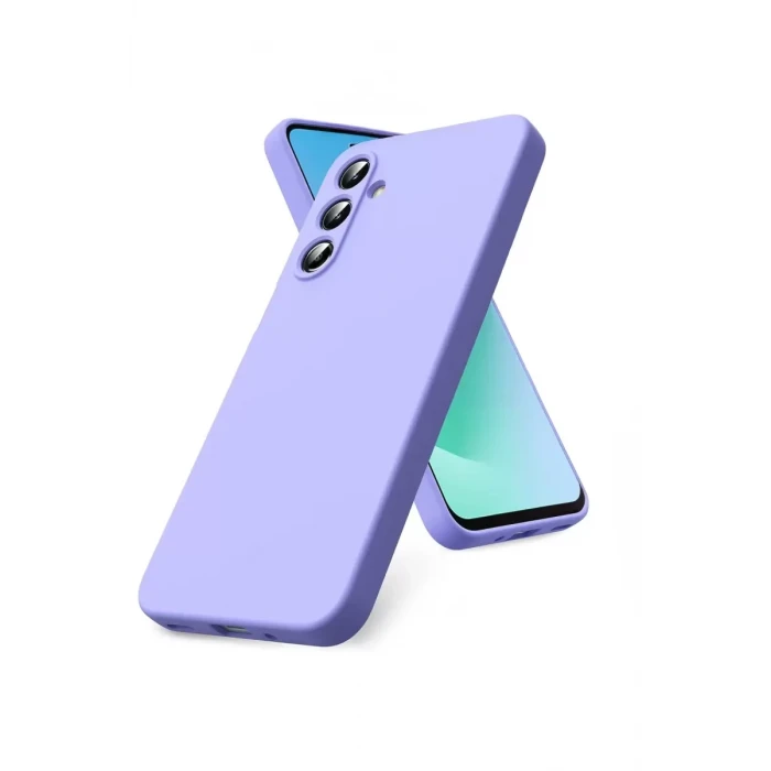 Newface Samsung Galaxy S25 FE Nano içi Kadife Silikon - Lila