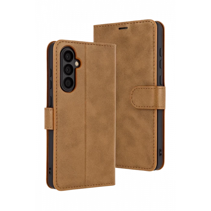 Newface Samsung Galaxy S25 FE Trend S Plus Kapaklı Kılıf - Taba