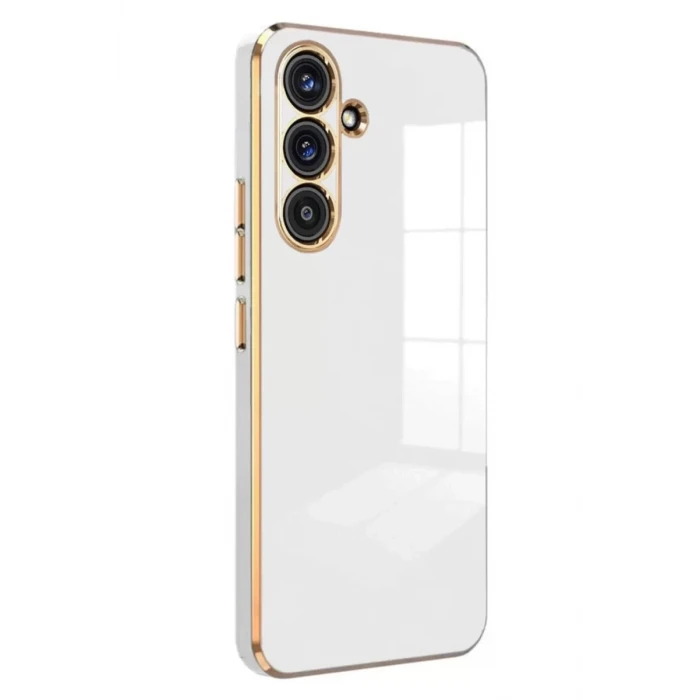 Newface Samsung Galaxy S25 FE Volet Silikon - Beyaz
