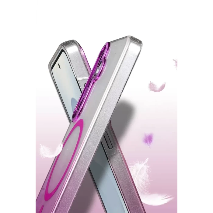 Newface Samsung Galaxy S25 Glossy Magsafe Kapak - Mavi