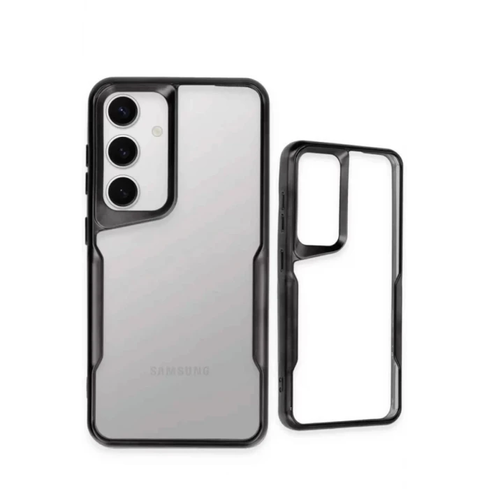 Newface Samsung Galaxy S25 Kılıf Boyi Silikon Kapak - Siyah