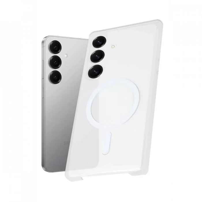 Newface Samsung Galaxy S25 Plus Kılıf PC Zara Magsafe Şeffaf Kılıf - Şeffaf