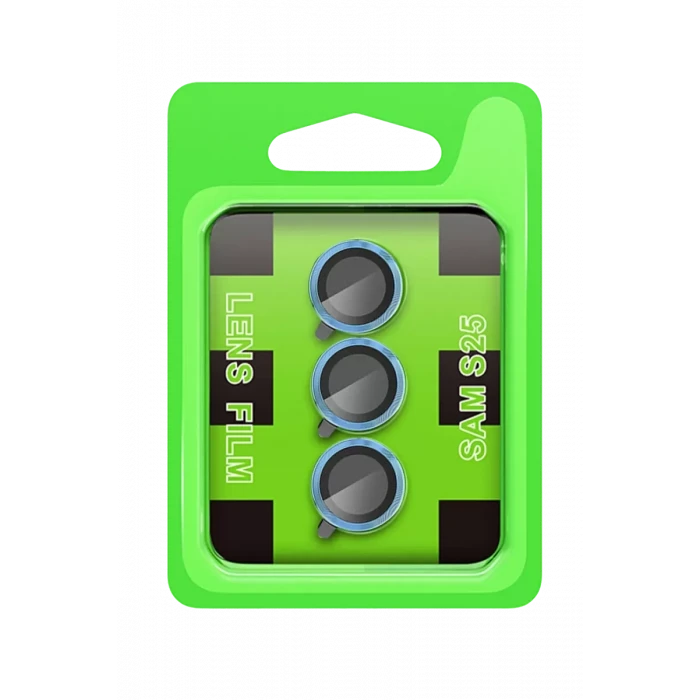 Newface Samsung Galaxy S25 Plus Raze Metal Kamera Lens - Mavi