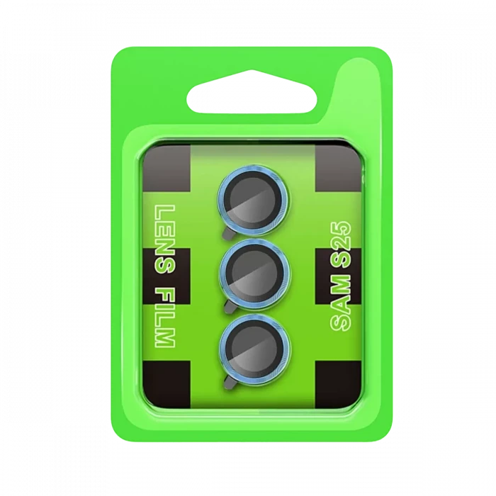 Newface Samsung Galaxy S25 Plus Raze Metal Kamera Lens - Mavi