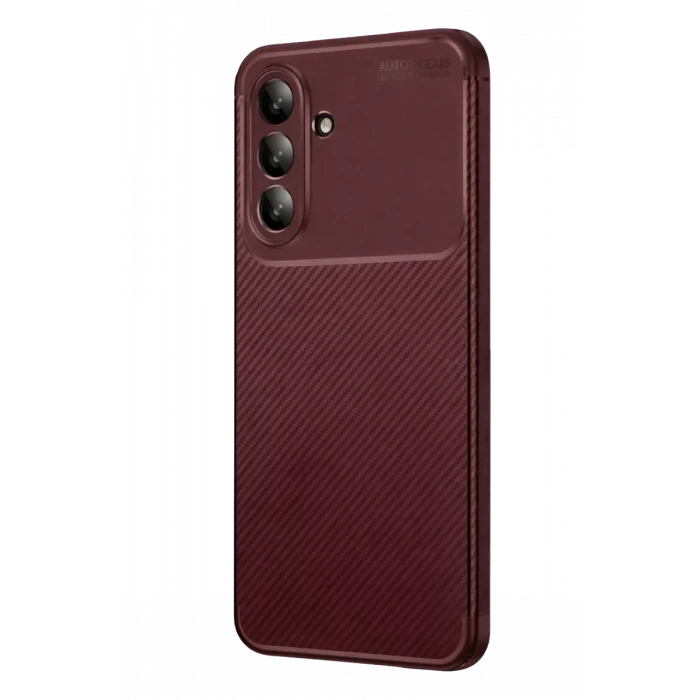 Newface Samsung Galaxy S26 FE Auto Focus Karbon Kapak - Bordo