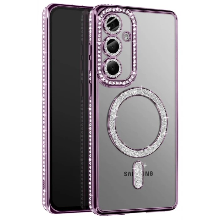Newface Samsung Galaxy S26 Joke Simli Magneticsafe Kılıf - Derin Mor