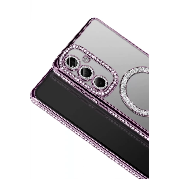 Newface Samsung Galaxy S26 Joke Simli Magneticsafe Kılıf - Derin Mor