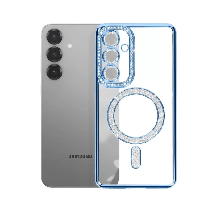 Newface Samsung Galaxy S26 Plus Joke Simli Magneticsafe Kılıf - Mavi
