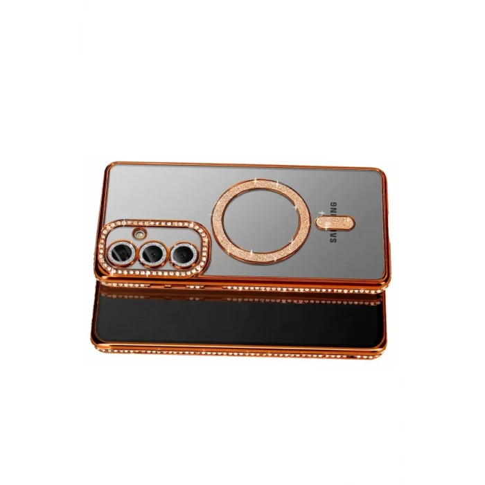 Newface Samsung Galaxy S26 Plus Joke Simli Magneticsafe Kılıf - Turuncu