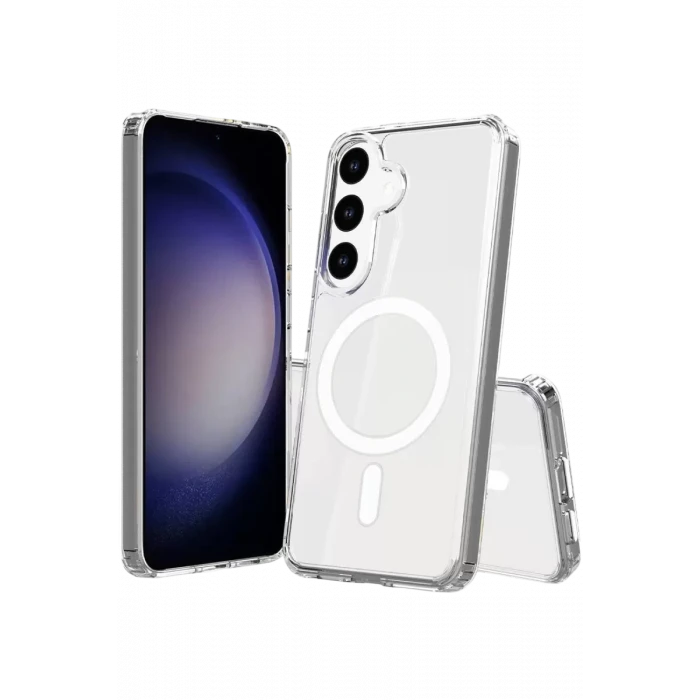 Newface Samsung Galaxy S26 Plus Magneticsafe Şeffaf Silikon - Şeffaf