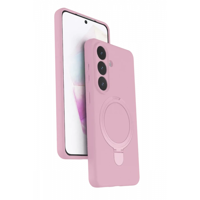 Newface Samsung Galaxy S26 Plus Regal Magsafe Standlı Kapak - Açık Pembe