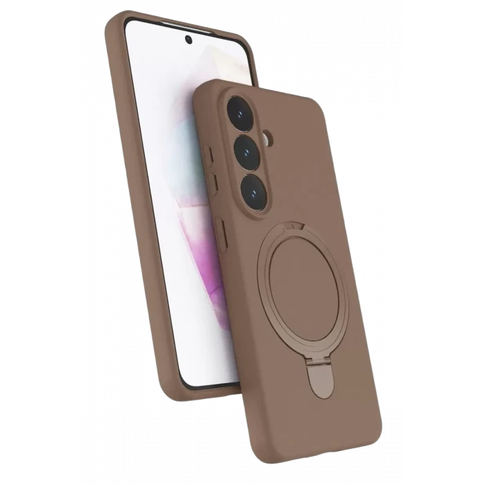 Newface Samsung Galaxy S26 Plus Regal Magsafe Standlı Kapak - Çöl Titanyum