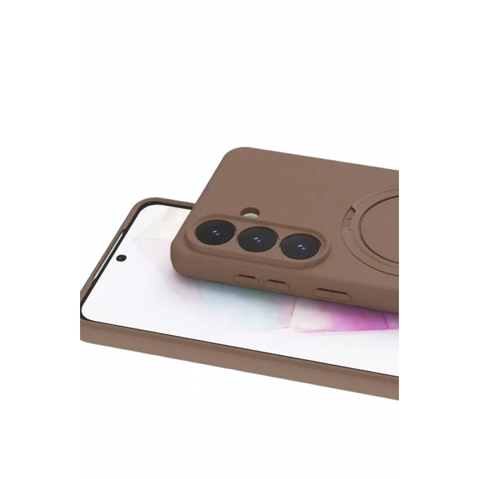 Newface Samsung Galaxy S26 Plus Regal Magsafe Standlı Kapak - Çöl Titanyum