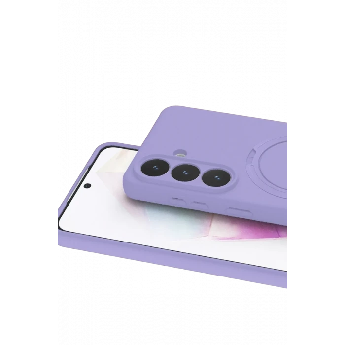 Newface Samsung Galaxy S26 Plus Regal Magsafe Standlı Kapak - Lila