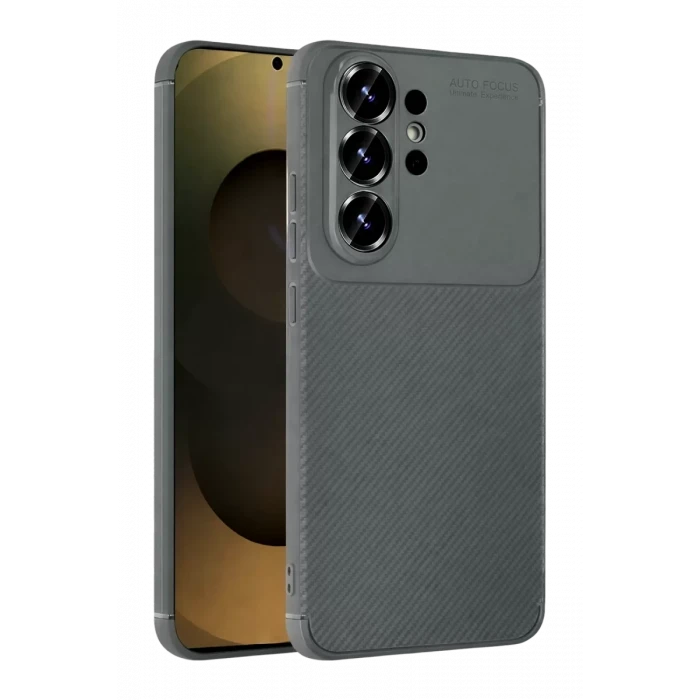 Newface Samsung Galaxy S26 Ultra Auto Focus Karbon Kapak - Gri