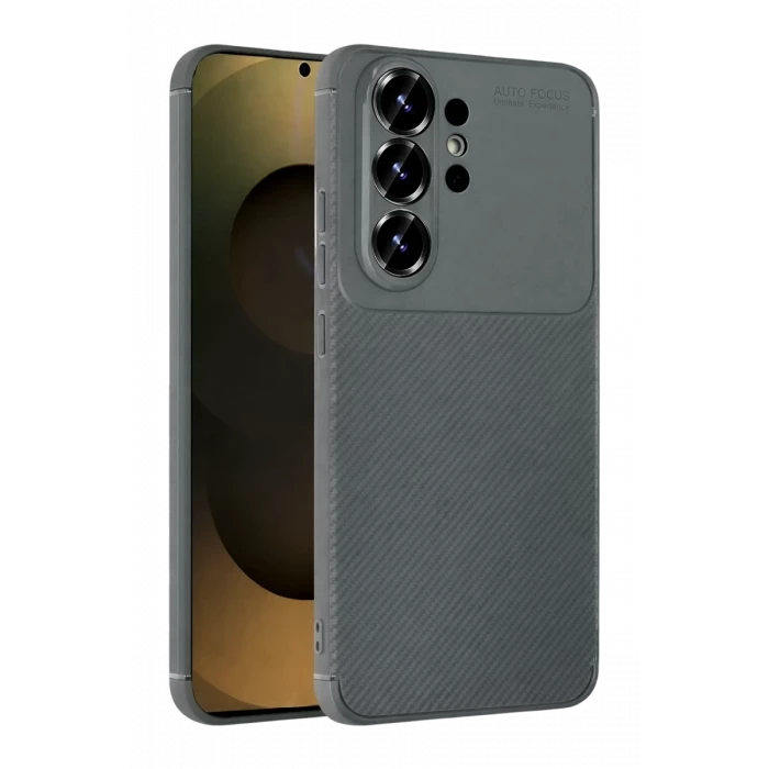 Newface Samsung Galaxy S26 Ultra Auto Focus Karbon Kapak - Gri
