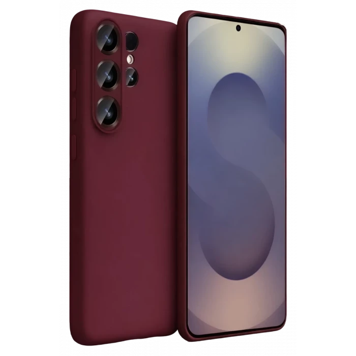Newface Samsung Galaxy S26 Ultra First Silikon - Bordo