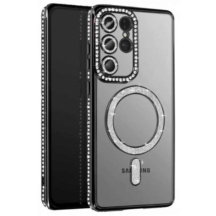 Newface Samsung Galaxy S26 Ultra Joke Simli Magneticsafe Kılıf - Siyah
