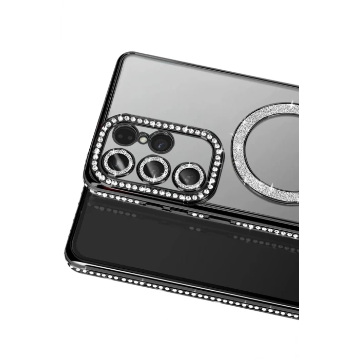 Newface Samsung Galaxy S26 Ultra Joke Simli Magneticsafe Kılıf - Siyah