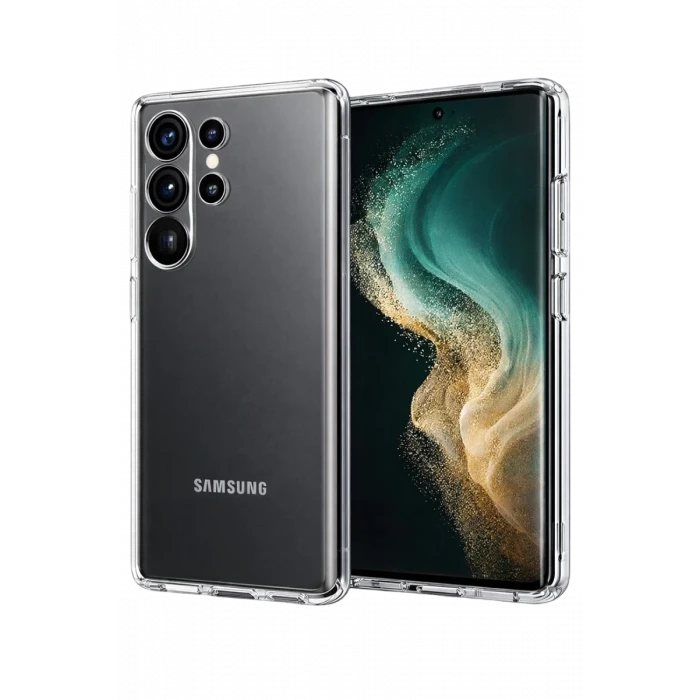 Newface Samsung Galaxy S26 Ultra Lüx Şeffaf Silikon - Şeffaf