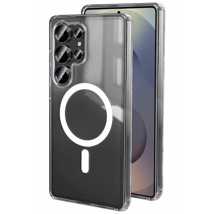 Newface Samsung Galaxy S26 Ultra Magneticsafe Şeffaf Silikon - Şeffaf