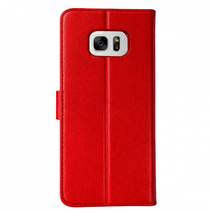 Newface Samsung Galaxy S7 Edge Trend S Plus Kapaklı Kılıf - Kırmızı