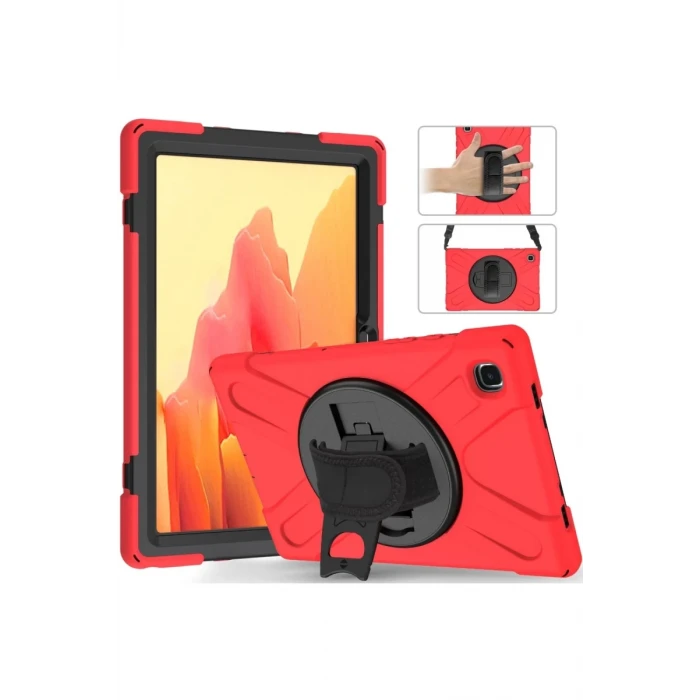 Newface Samsung Galaxy T220 Tab A7 Lite 8.7 Kılıf Amazing Tablet Kapak - Kırmızı