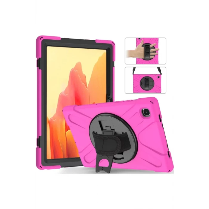 Newface Samsung Galaxy T220 Tab A7 Lite 8.7 Kılıf Amazing Tablet Kapak - Pembe