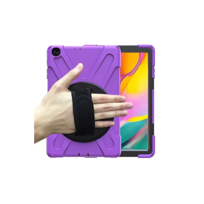 Newface Samsung Galaxy T510 Tab A 10.1 Kılıf Amazing Tablet Kapak - Mor