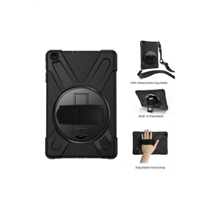 Newface Samsung Galaxy T510 Tab A 10.1 Kılıf Amazing Tablet Kapak - Siyah