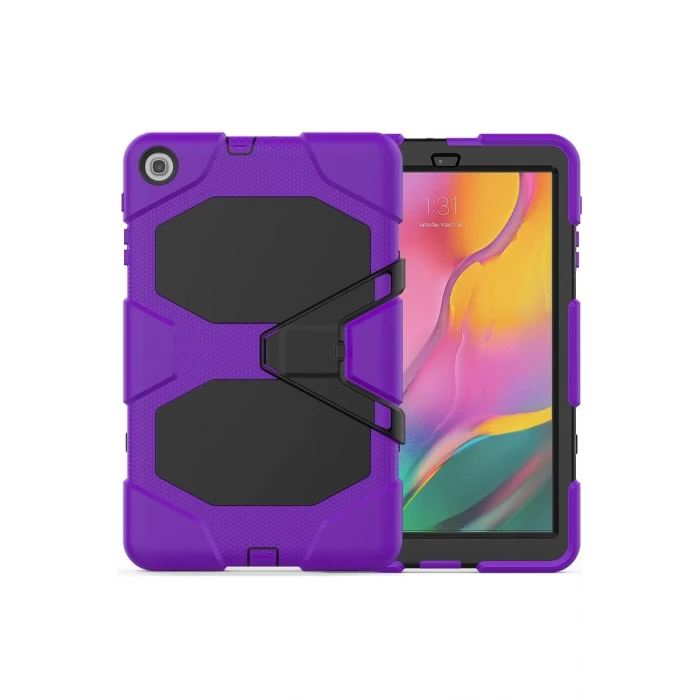 Newface Samsung Galaxy T510 Tab A 10.1 Kılıf Griffin Tablet Kapak - Mor
