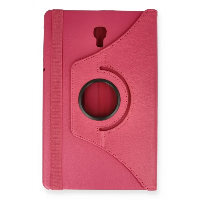 Newface Samsung Galaxy T590 Tab A 10.5 Kılıf 360 Tablet Deri Kılıf - Pembe