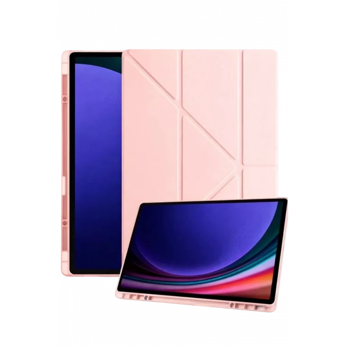 Newface Samsung Galaxy Tab A11 Kalemlikli Mars Tablet Kılıfı - Rose Gold