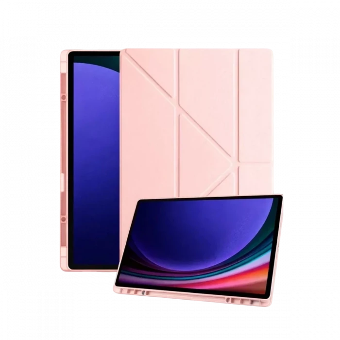 Newface Samsung Galaxy Tab A11 Kalemlikli Mars Tablet Kılıfı - Rose Gold