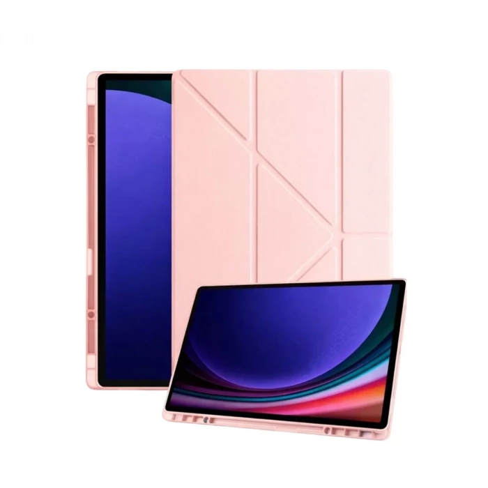 Newface Samsung Galaxy Tab A11 Kalemlikli Mars Tablet Kılıfı - Rose Gold
