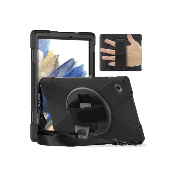 Newface Samsung Galaxy Tab A11 Kılıf Amazing Tablet Kapak - Siyah
