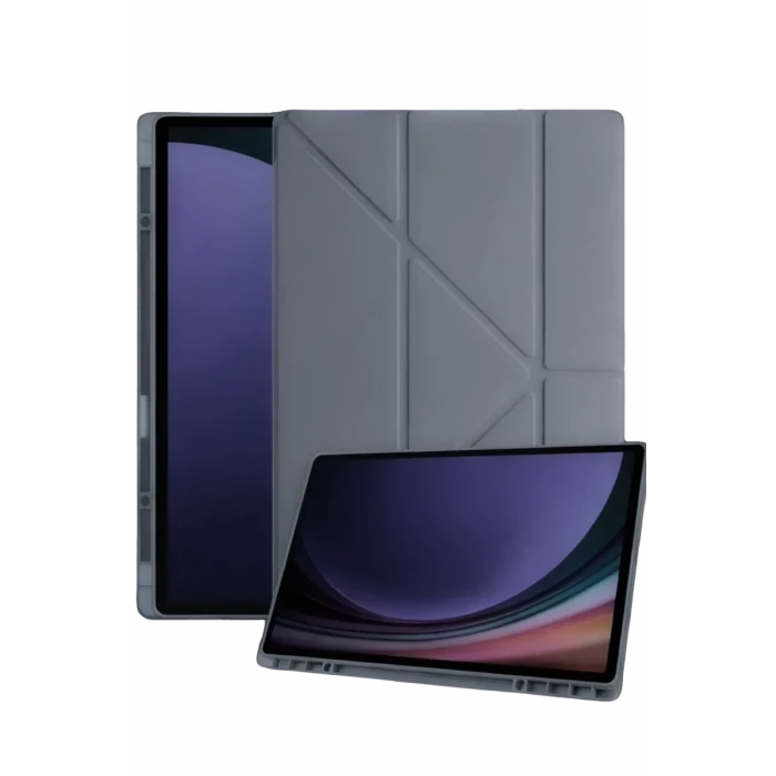Newface Samsung Galaxy Tab A11 Plus Kalemlikli Mars Tablet Kılıfı - Koyu Gri